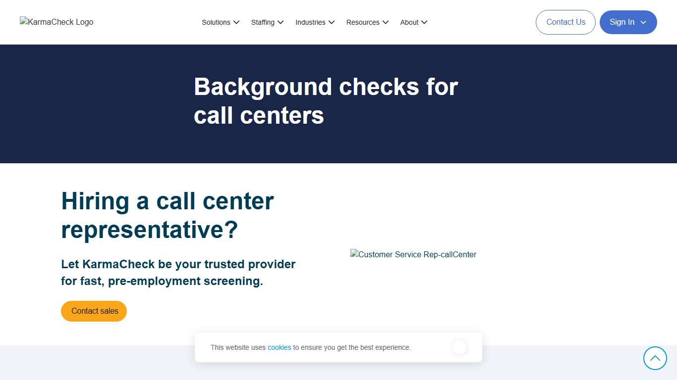 Background Checks for Call Centers KarmaCheck